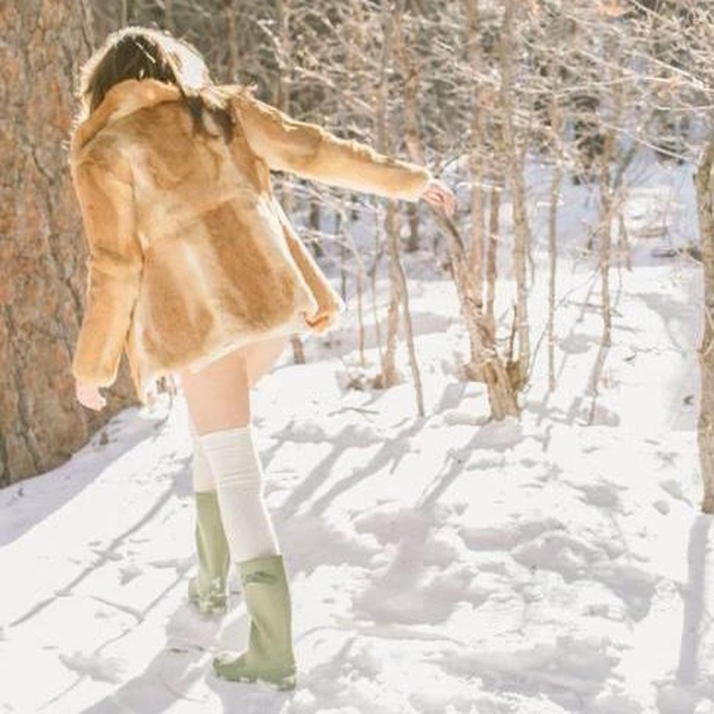 Vintage 70s Rabbit Fur Coat